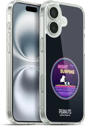 Miniatura 70 de Head Case Designs Peanuts Tropical Surf Snoopy Aloha Disco Gel Funda con licencia oficial [protección de grado militar] compatible con Apple iPhone