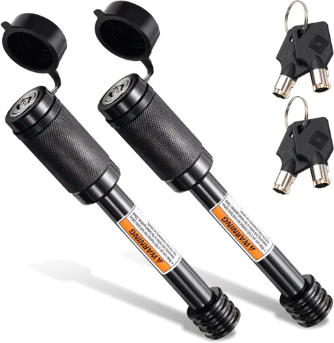 Miniatura 8 de CZC AUTO - Cerradura para receptor de enganche de automóvil, con pasador de 5/8 pulgadas para receptor de clase III IV de 2 y 2-1/2 pulgadas