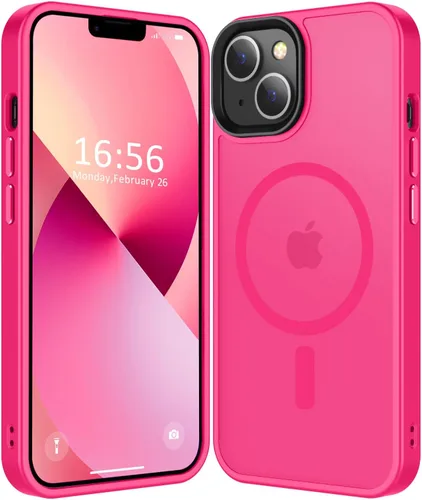 Miniatura 22 de Fuerte magnético para iPhone 11, compatible con Magsafe, [resistente a caídas de 13 pies] Funda trasera translúcida mate con sensación de piel