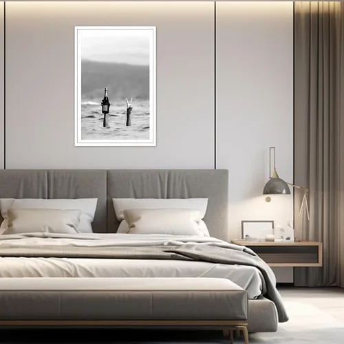 Miniatura 4 de Acqooeakt Póster retro de mujer con champán en la playa, arte de pared en blanco y negro, impresión feminista, carrito de bar, decoración de pared