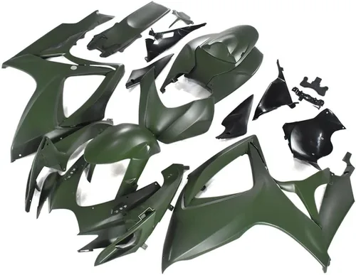 Miniatura 2 de Kit de Carenado Verde Militar de Inyección ABS Apto para 2006 2007 Suzuki GSXR600 GSXR750 K6 06 07 GSX-R600 GSX-R750 2006-2007 Conjunto