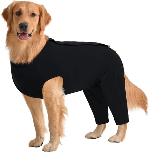 Miniatura 26 de Kuoser Traje de Cirugía para Perro Hembra Esterilización Macho Castración, Manga de Pierna de Perro para Dejar de Lamer Enterizo Suave para Perro