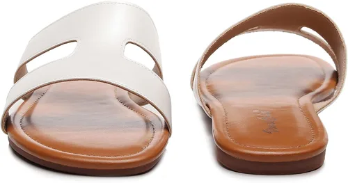 Miniatura 4 de VenusCelia Sandalias planas con banda H para mujer