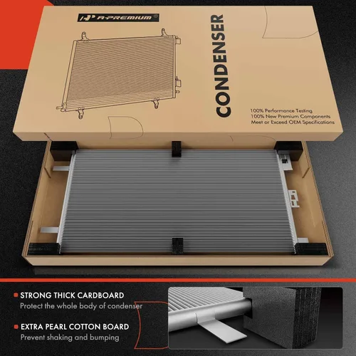 Miniatura 2 de A-Premium Condensador A/C compatible con BMW Serie 3 323i 325i 328i 330i, 325Ci 330Ci, 325xi 328xi 330xi, 128i, M3 M5 M6, X1 Z4