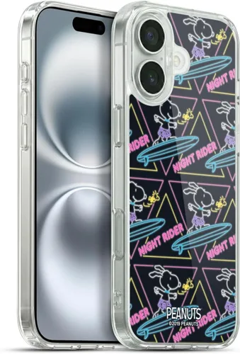 Miniatura 160 de Head Case Designs Peanuts Tropical Surf Snoopy Aloha Disco Gel Funda con licencia oficial [protección de grado militar] compatible con Apple iPhone