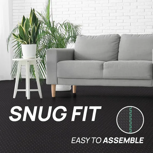 Miniatura 5 de Yes4All 24SQFT-120SQFT - Tapete de ejercicio de rompecabezas para gimnasio en casa, baldosas de espuma EVA entrelazadas con borde