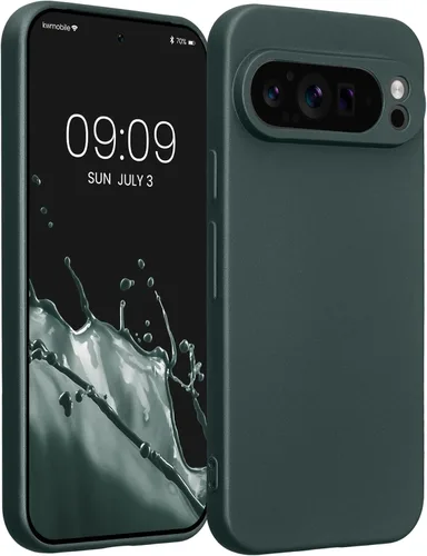 Miniatura 182 de kwmobile Funda compatible con Google Pixel 9 Pro - Funda protectora delgada de TPU para teléfono - Acabado mate suave - Negro mate