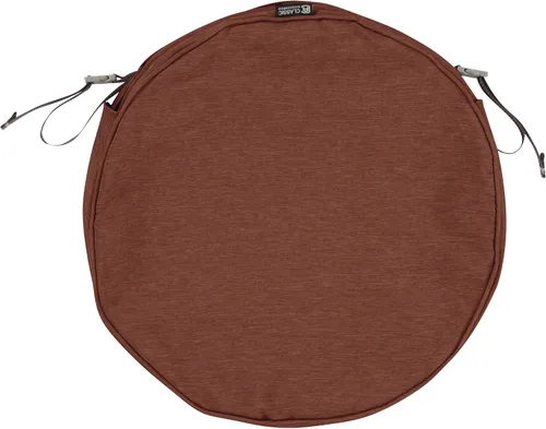 Miniatura 10 de Classic Accessories Montlake - Funda de cojín de asiento redonda resistente al agua para silla de exterior con forro deslizante, 18 x 2 pulgadas