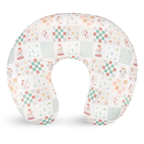 SWESEN Nursing Pillow Covers, Ultra Soft Nursing Cover for Breastfeeding Pillows, Stretchy Nursing Pillow Slipcover for Baby Girls Boys, Fits