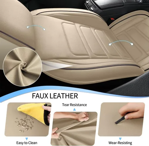 Miniatura 3 de TTX LIGHTING Fundas de asiento de coche de ajuste exacto para Toyota 4Runner 2003-2025 2026 Cuero sintético impermeable duradero, seguro