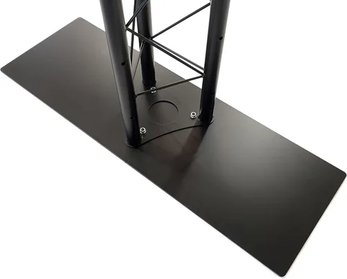 Miniatura 2 de Kit de arco negro Truss de 8.3 pies de altura, sistema de iluminación portátil para DJ, arco de metal. Capacidad de hasta 660 libras. Configuración