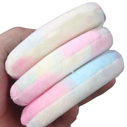 Miniatura 6 de Soplos de polvo sueltos grandes de 4.13 pulgadas, reutilizables, redondos, ultra suaves, de terciopelo esponjoso, con mango de cinta, herramienta
