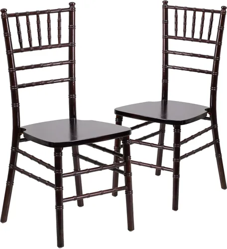 Miniatura 12 de Flash Furniture - Silla Chiavari de madera negra de la serie HERCULES