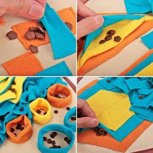 Miniatura 5 de AWOOF Alfombrilla para olfatear mascotas para perros, juego interactivo de alimentación para el aburrimiento, fomenta las habilidades naturales