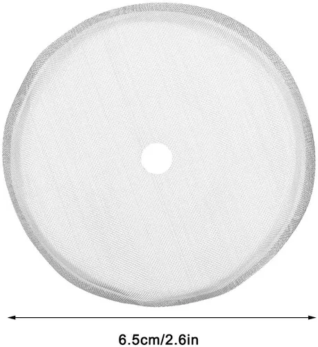 Miniatura 5 de Pantalla de filtro de repuesto para prensa francesa, paquete de 5 filtros universales de acero inoxidable de 2.6 pulgadas, filtros de malla