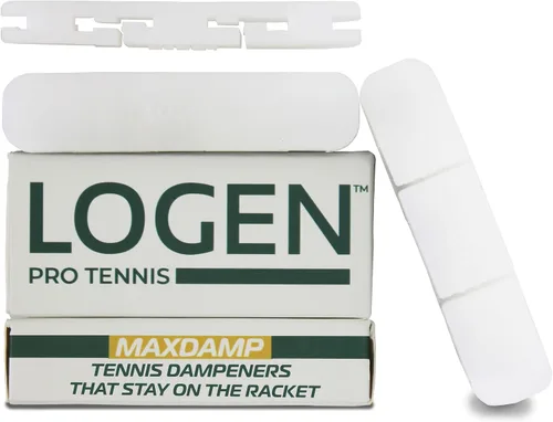 LOGEN Amortiguador de Tenis – Se queda en la raqueta – Pack de 3 amortiguadores de raqueta de tenis – Absorbe golpes y vibraciones de tenis – Vidrio