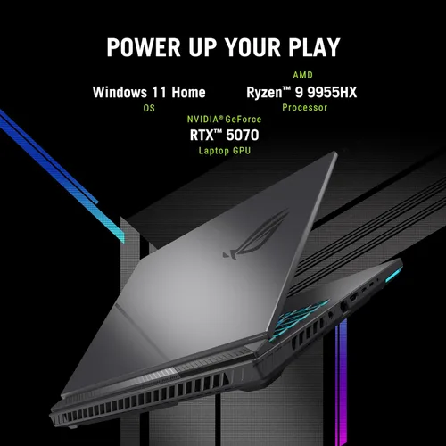 Miniatura 2 de ASUS ROG Strix G16 - Laptop para juegos, AMD Ryzen 9-9955HX, 16 GB DDR5 RAM, 1 TB PCIe SSD, pantalla 2K de 16 pulgadas, Nvidia G-Force RTX 5050