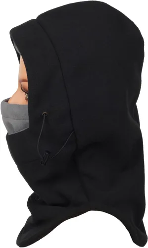 Miniatura 2 de Pasamontañas de forro polar cálido para bicicleta de esquí, máscara de cara completa, calentador de cuello, gorra deportiva de invierno