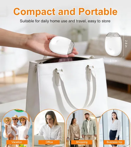 Miniatura 8 de Cortaúñas eléctrico con cortaúñas encarnadas, recortador de uñas 2 en 1 (con luz LED y caja de almacenamiento), cortaúñas eléctrico portátil de 3