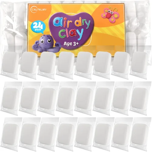Miniatura 18 de CALPALMY Arcilla seca al aire (bolsa de 1.1 libras) – Arcilla de espuma blanca moldeable para cosplay – Arcilla suave de secado al aire para niños