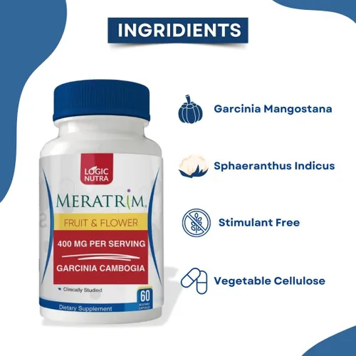 Miniatura 6 de Meratrim Proprietary Blend 400 mg - Extracto de Garcinia Mangostana (corteza de fruta) - Sin estimulantes - 60 cápsulas vegetales