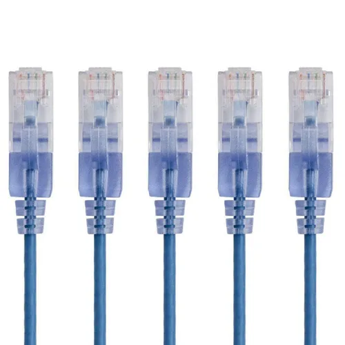 Miniatura 33 de Monoprice Cat6A - Cable de conexión Ethernet de 6 pulgadas, negro, UTP, 30 AWG, 10G, cable de cobre puro desnudo, sin enganche, RJ45, serie SlimRun