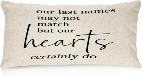 Miniatura 5 de Better When We are Together - Fundas de almohada lumbar de 12 x 20 pulgadas con citas divertidas de algodón y lino para sofá, decoración de sala