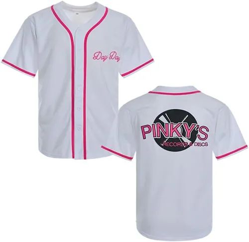 Camiseta de béisbol para hombre Next Friday Pinky's Record Movie de los años 90, hip hop, cosida, para fanáticos de los deportes, para fiesta, color