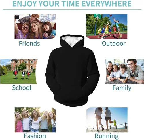 Miniatura 6 de OGPRV Sudadera con capucha de moda para niños y niñas, impresión 3D para adolescentes, sudadera con capucha de anime