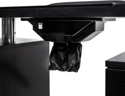 Miniatura 5 de DERMALOGIC Mesa de manicura Glass Glow Black II Salon Nail Table Salon Muebles y equipos, versión ligera