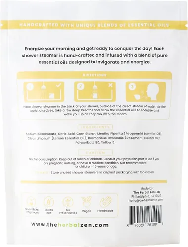 Miniatura 9 de Morning Energy - Vaporizadores de ducha para aromaterapia para energía, regalo de Navidad, relleno de calcetines para adultos, fabricado en Estados