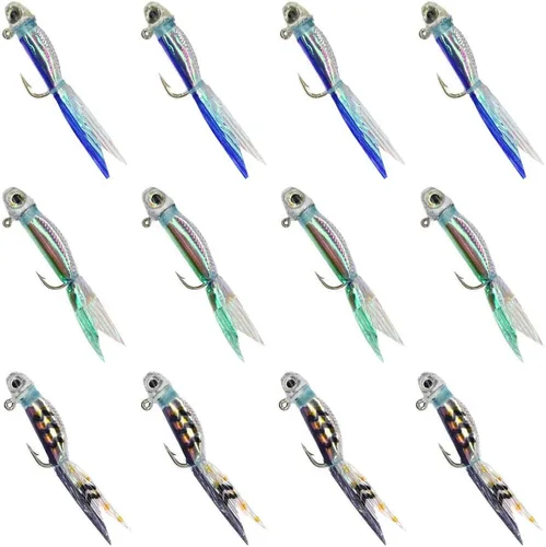 Miniatura 7 de YZD Silverside Minnow Crappie Jig 12pieza(s)