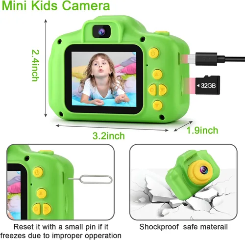 Miniatura 5 de GKTZ Juguetes para niñas de 3 a 8 años, cámara digital para niños, cámara de video para niños pequeños, videocámara para niños, regalos