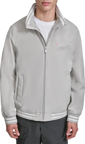 Miniatura 7 de Champion Men's Water Resistant Varsity Bomber Jacket With Flex Stand Collar