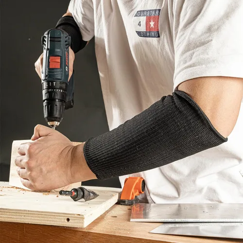 Miniatura 7 de OriStout 4 pares de mangas para antebrazo, protectores de brazo para piel fina y moretones, mangas resistentes a cortes de nivel 3, protección