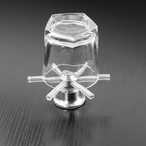 Miniatura 6 de YBB Enjuagadora portátil para jarra, barra de mesa, enjuague de vidrio de acero inoxidable 304 para el hogar/bar/laboratorio (mostrador) - 4.4 x 2.9