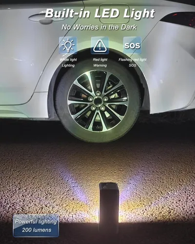 Miniatura 6 de Inflador inteligente de neumáticos de inflado rápido, compresor de aire portátil, batería recargable inalámbrica y bomba de aire automática de 12 V