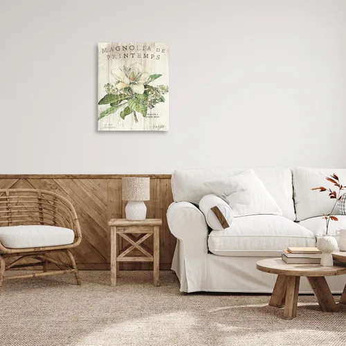 Miniatura 3 de Stupell Industries Lienzo decorativo para pared, diseño de magnolias francesas en primavera, fabricado con orgullo en Estados Unidos, 24 x 30