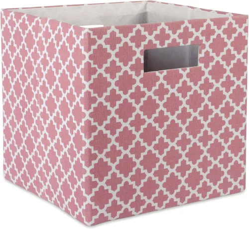 Miniatura 15 de DII Contenedor de almacenamiento de tela plegable de lados duros para guardería, oficinas y organización del hogar, (11 x 11 x 11 pulgadas)
