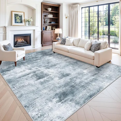 Miniatura 42 de Alfombra antideslizante lavable de 2 x 3 pies - Alfombra suave de pelo bajo para cocina, entrada y dormitorio - Tapete moderno para puerta