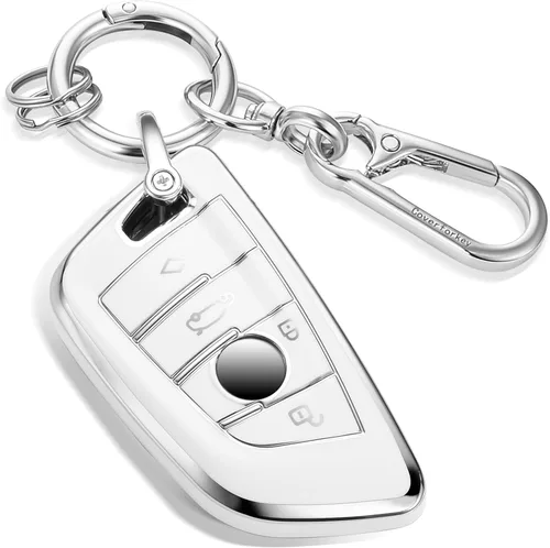 Miniatura 65 de para Buick - Funda para llavero con llavero de cuerda trenzada metálica anti-pérdida mejorada, carcasa suave de TPU exquisita para Avenir Envision