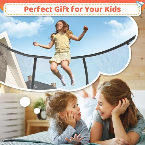 Miniatura 3 de Zevemomo - Trampolines de 8.0 pies, 10.0 pies, 12.0 pies, 14.0 pies, 16.0 pies, para exteriores, trampolines para niños y adultos, trampolines