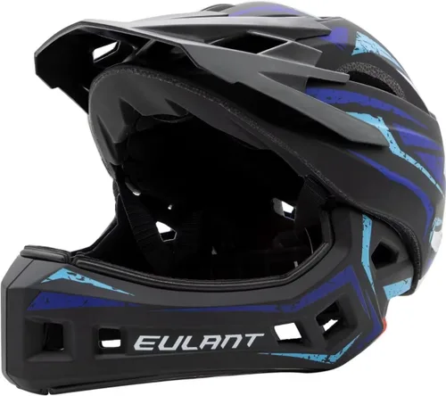 Miniatura 9 de EULANT Casco integral para niños con protector de barbilla, casco de bicicleta para niñas y niños de 6 años, se adapta a cabezas de 48 a 22.0 in
