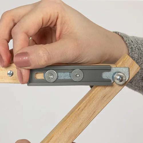 Miniatura 9 de Household Essentials X-Frame - Estante de secado de ropa, marco de madera estable con pies inclinados, varillas envueltas en vinilo suave, 23.8 pies