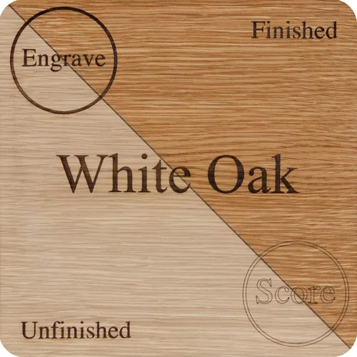 Miniatura 5 de 6 hojas de roble blanco 1/8 de pulgada, 12 x 19 pulgadas, premium de dos caras con núcleo de MDF, listo para Glowforge, sin terminar
