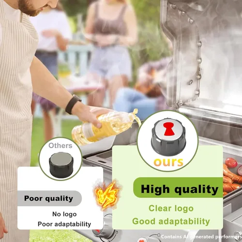 Miniatura 4 de Actualización 69893 Perillas de control de parrilla compatibles con Weber Spirit E 310,320 y 330 (con controles frontales superiores) años 2013