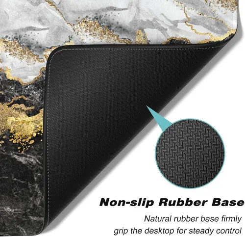Miniatura 4 de Alfombrilla de mouse grande extendida, XXL para juegos de 31.5 x 15.7 pulgadas, alfombrilla de escritorio para teclado de computadora grande