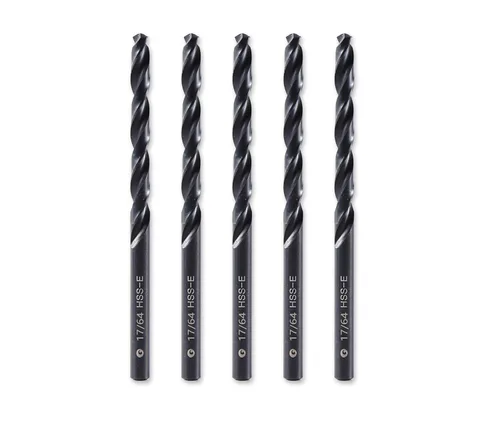 Miniatura 28 de Brocas helicoidales HSS M35 de 13/64 pulgadas, acero de alta velocidad, paquete de 10, adecuadas para aceros, hierro fundido, acero inoxidable