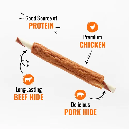 Miniatura 3 de Good 'n' Fun Masticables de Costillas de Triple Sabor para Todos los Perros, 12 Onzas, Consiente a tu Perro con Masticables de Larga Duración Hechos