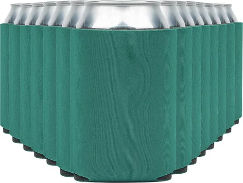 Miniatura 17 de Fundas enfriadoras de latas de cerveza en blanco (paquete de 14) fundas enfriadoras de latas de cerveza con aislamiento suave - Fundas negras lisas